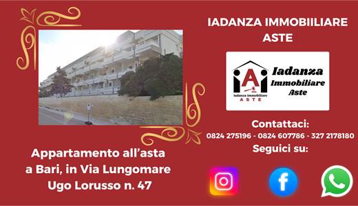 Appartamento vista mare all'asta a Bari 