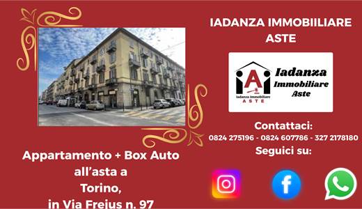 Appartamento + Box Auto all'asta a Torino
