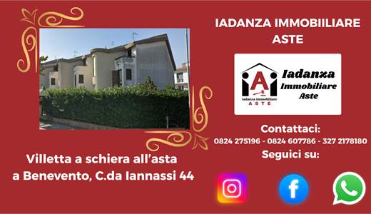 Villa a schiera all'asta a C.da Iannassi (BN)