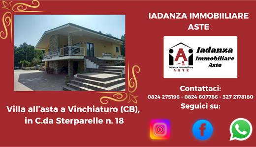 Villa all'asta a Vinchiaturo (CB)
