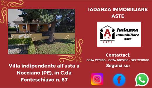 Villa indipendente all'asta a Nocciano (PE)