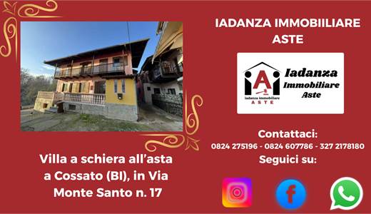 Villetta a schiera all'asta a Cossato (BI)