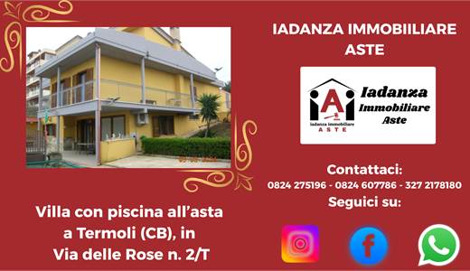 Villa indipendente con piscina all'asta a Termoli (CB)