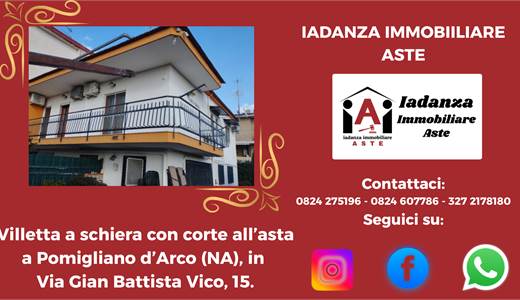 Villetta a schiera con corte e garage all'asta a Pomigliano d'Arco