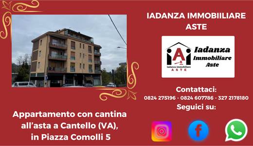 Appartamento con cantina all'asta a Cantello (VA)