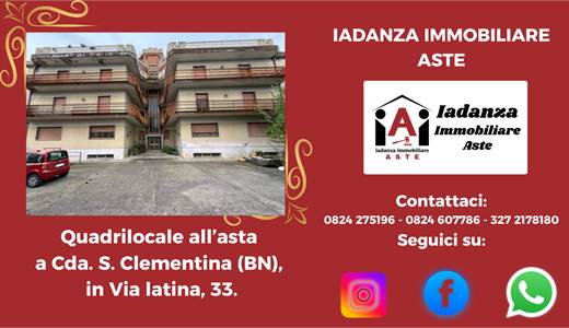 Quadrilocale all'asta a Contrada S. Clementina