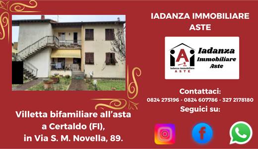 Villetta bifamiliare all'asta a Certaldo (FI)