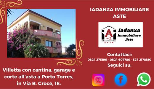 Villa con autorimessa all'asta a Porto Torres (SS)