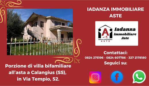Porzione di villa bifamiliare a Calangius (SS)