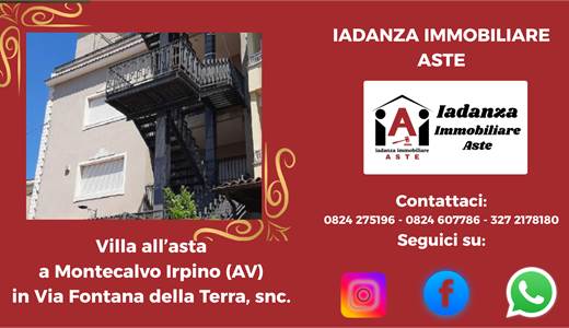 Villa all'asta a Montecalvo Irpino (AV)