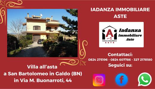 Villa all'asta a San Bartolomeo in Galdo (BN)