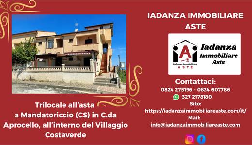 Trilocale all'asta a Mandatoriccio (CS)