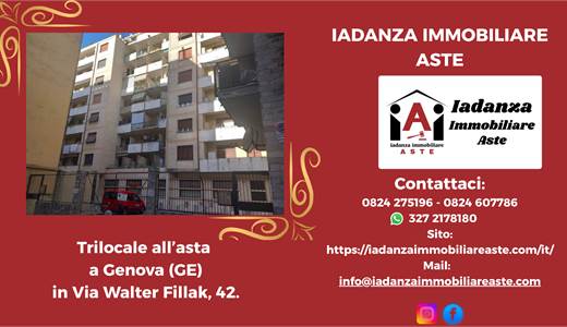 Trilocale all'asta a Genova (GE)