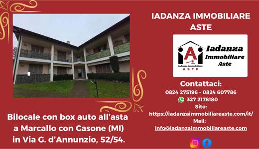 Bilocale con box auto all'asta a Marcallo con Casone (MI)