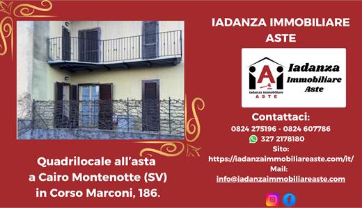 Quadrilocale all'asta a Cairo Montenotte (SV)