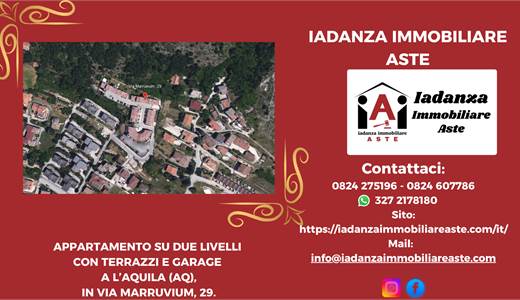 Appartamento su due livelli con terrazzi e garage a L’Aquila (AQ)