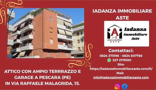 Attico con ampio terrrazzo e garage a Pescara (PE)